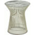 Platner Side Table side/end table Knoll Polished Nickel Grey marble, Shiny finish 