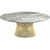 Platner Coffee Table - 42" in Gold Coffee Tables Knoll 18K Gold plated Grey marble, Satin finish 