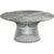 Platner Nickel 36" Coffee Table Coffee Tables Knoll Satin Finish Grey Marble Top: Light Grey 