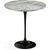 Saarinen Side Table - 20” Round side/end table Knoll Black Grey marble, Satin finish 