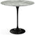 Saarinen Side Table - 22” Oval side/end table Knoll Black Grey marble, Satin finish 