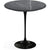 Saarinen Side Table - 20” Round side/end table Knoll Black Grigio Marquina marble, Satin finish 