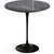 Saarinen Side Table - 20” Round side/end table Knoll Black Grigio Marquina marble, Shiny finish 