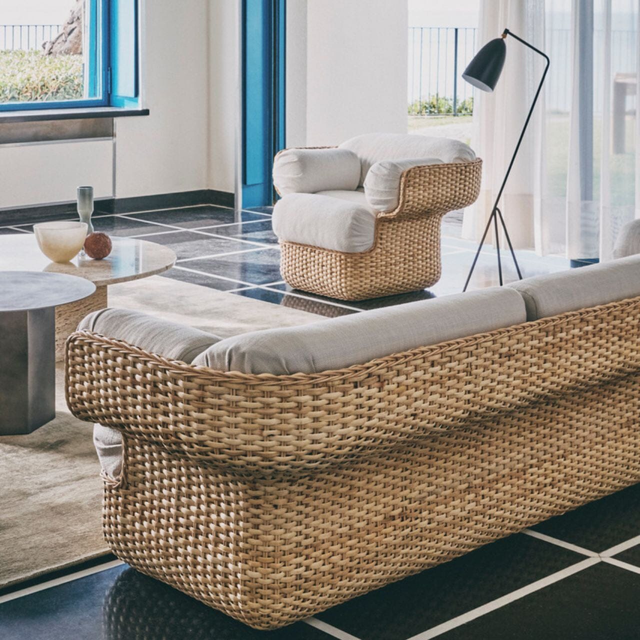 Basket 3-Seater Sofa Sofas Gubi 