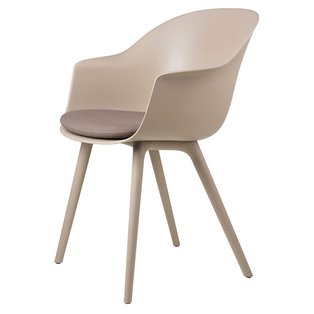Bat Dining Chair With Cushion – Plastic Base Chairs Gubi 
