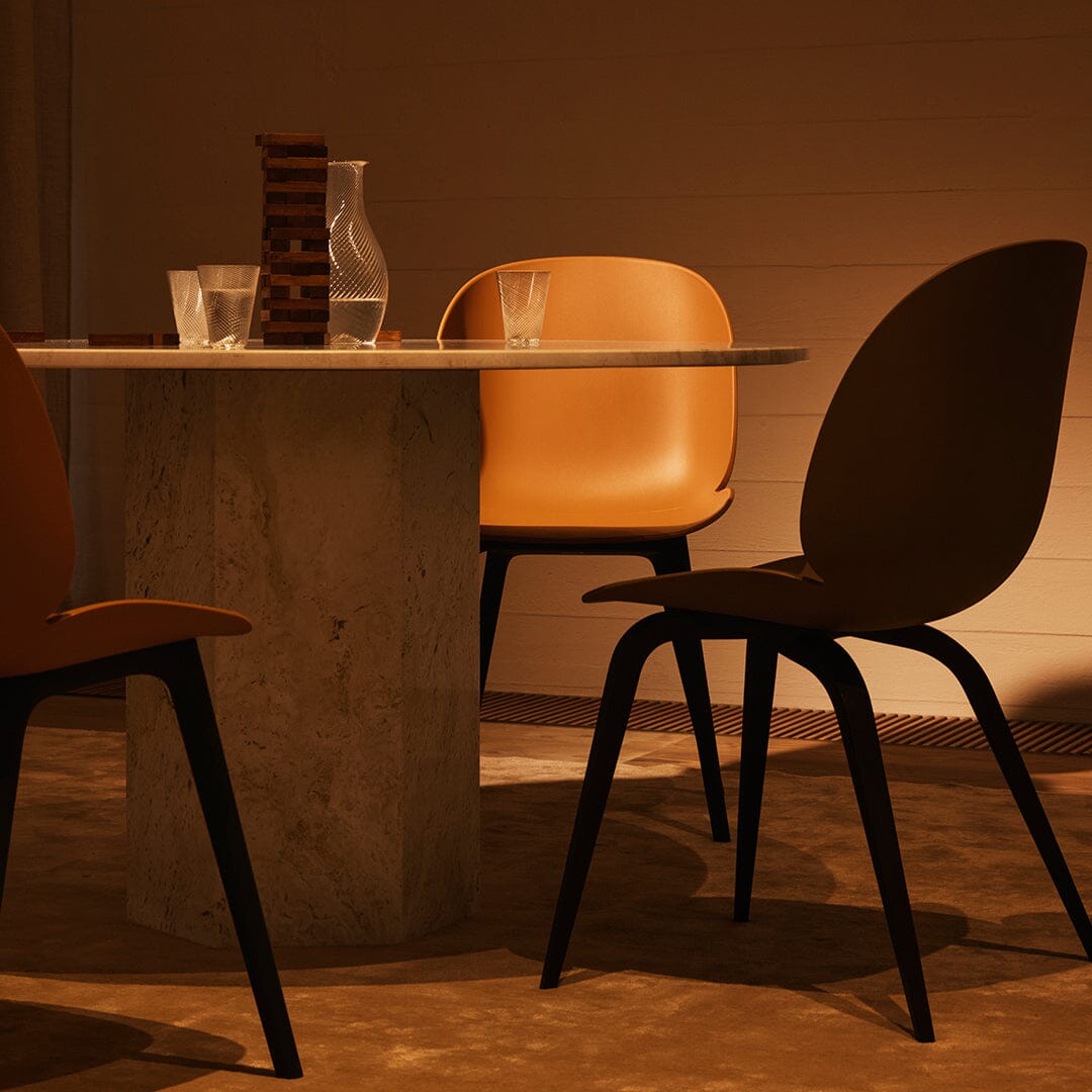 Beetle Black Plastic Base Dining Chair Chairs Gubi 