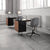 Beetle Meeting Chair 4-Star Base with Castors - Height Adjustable - Fully Upholstered Chairs Gubi 