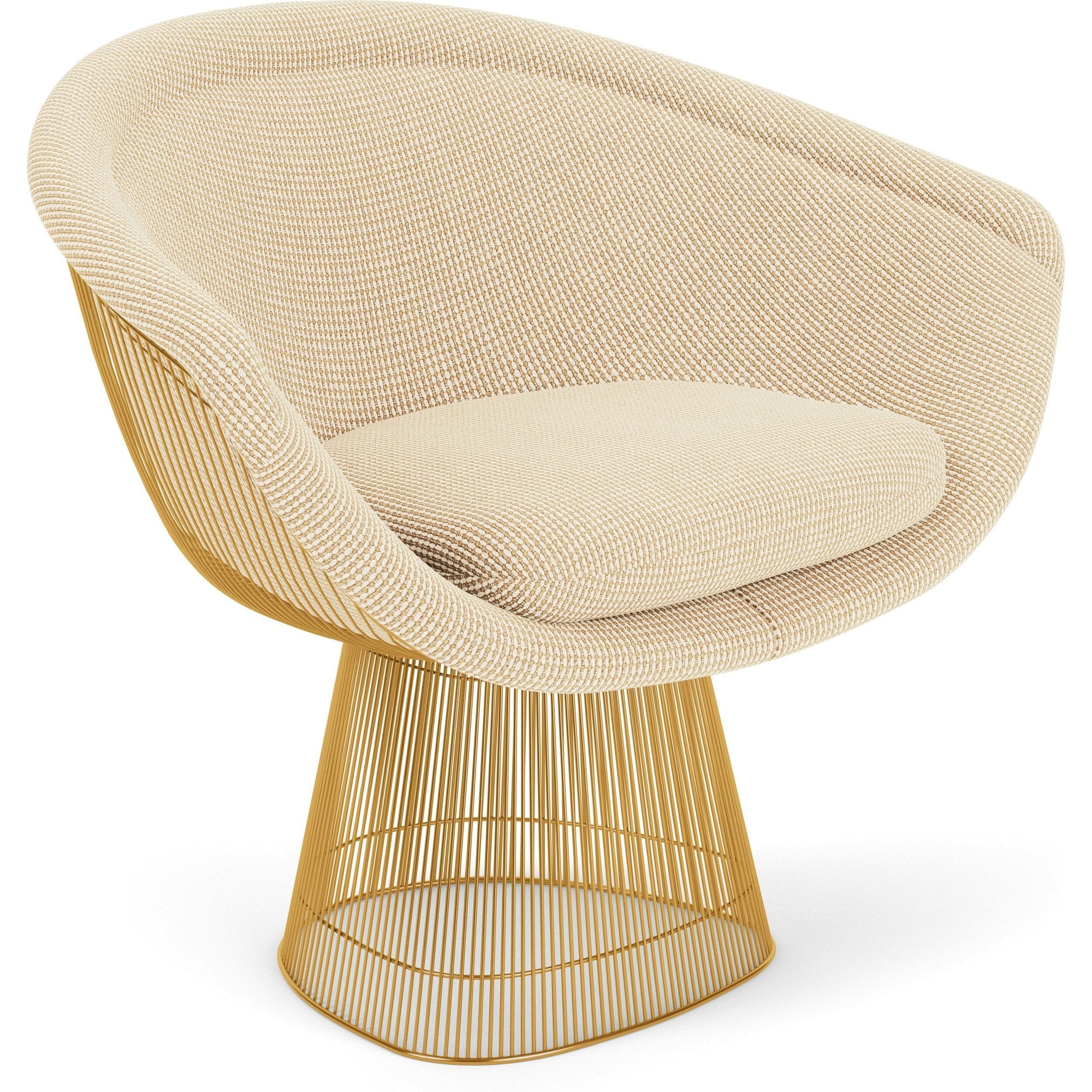 Platner Lounge Chair - Gold lounge chair Knoll 