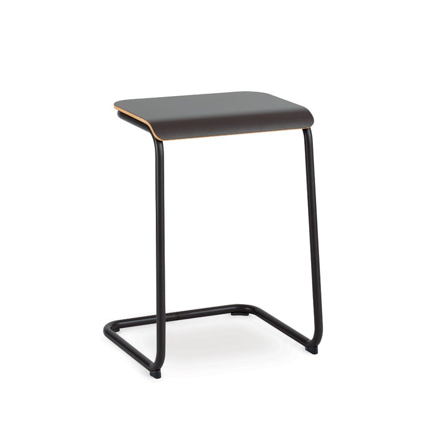 Toboggan Pull Up Table side/end table Knoll Jet Black Frame & Top 