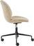 Beetle Meeting Chair 4-Star Base with Castors - Height Adjustable - Fully Upholstered Chairs Gubi 