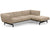 Avio Three Seat Sofa with Ottoman Sofa Knoll 