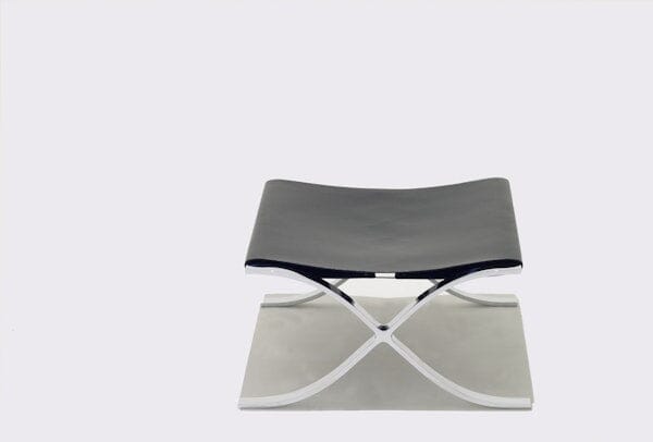 Barcelona Stool with Cowhide Sling Stools Knoll 