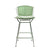 Bertoia Stool with Seat and Back Pad bar seating Knoll 