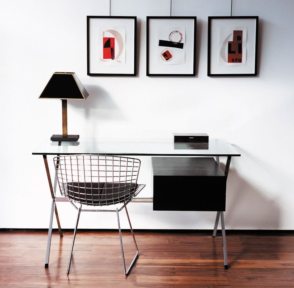 Bertoia Side Chair with Seat Pad Side/Dining Knoll 