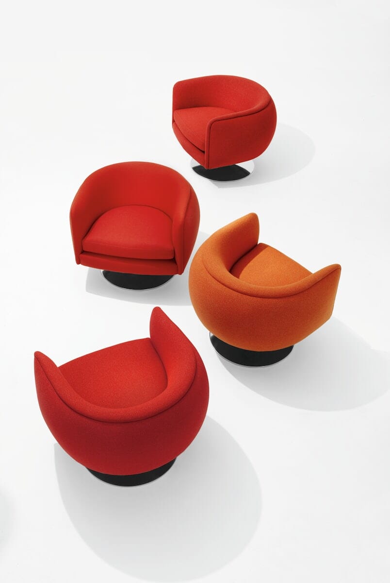 D'Urso Swivel Chair lounge chair Knoll 