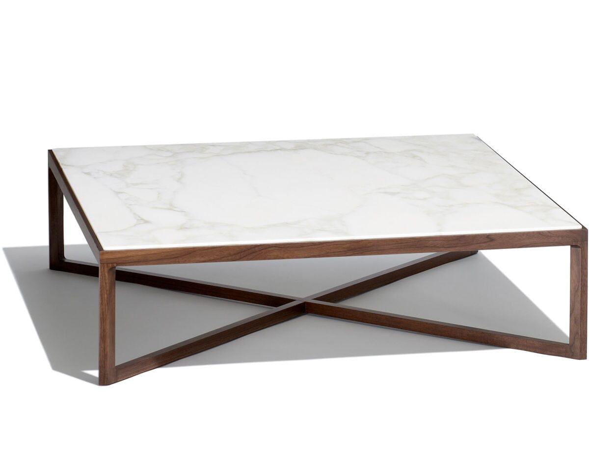 Krusin Square Coffee Table With Walnut Frame Coffee Tables Knoll 