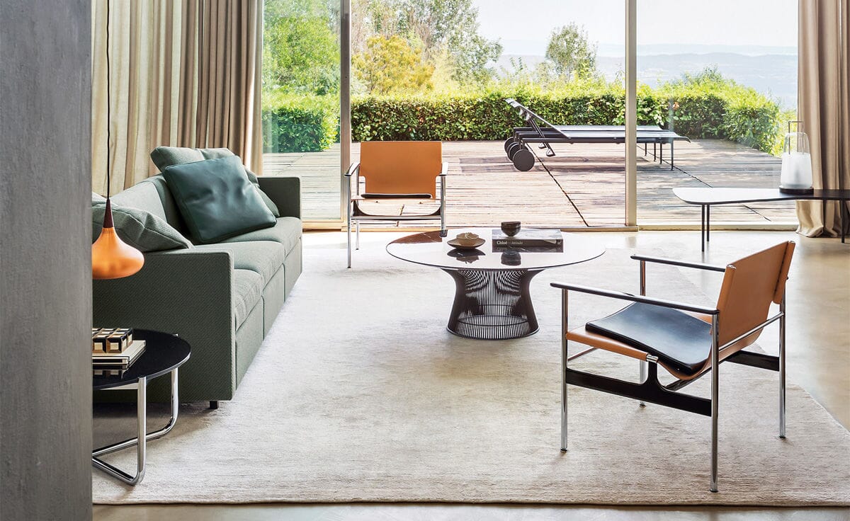 Platner Bronze 42" Coffee Table Coffee Tables Knoll 