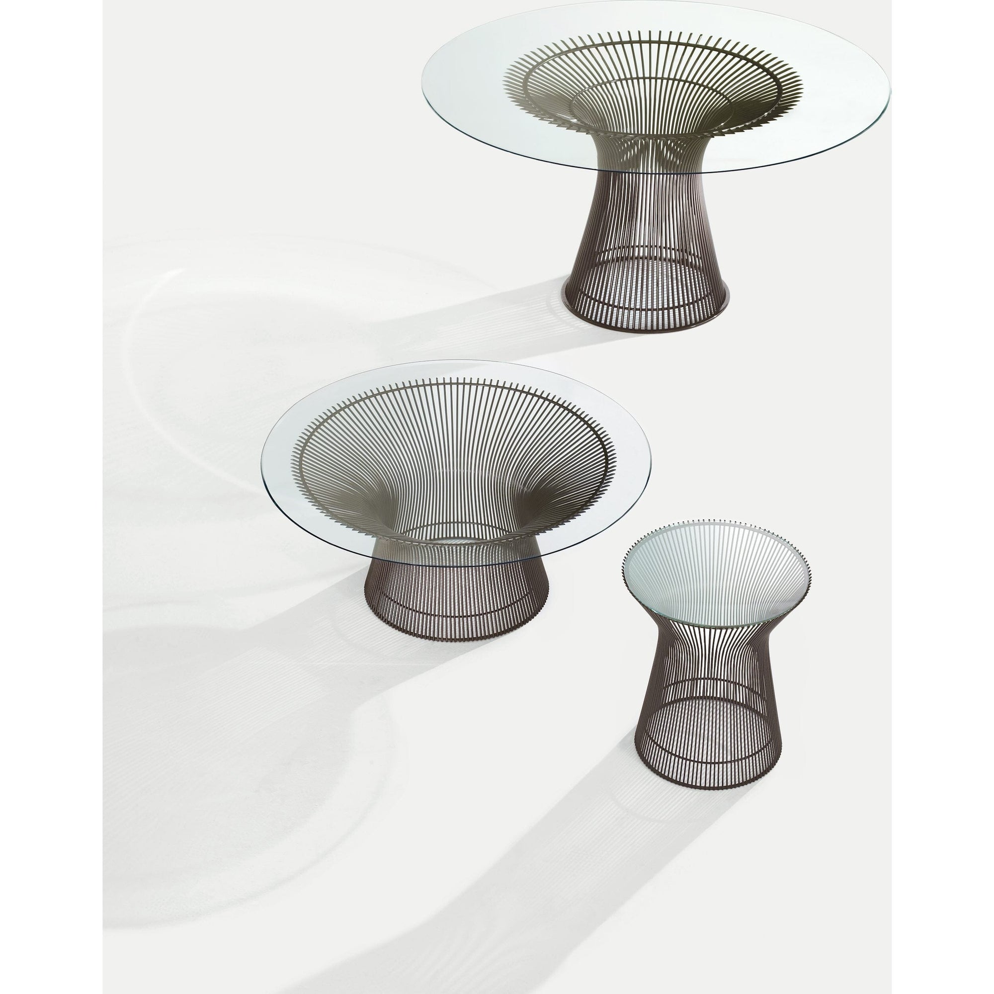 Platner Bronze 42" Coffee Table Coffee Tables Knoll 