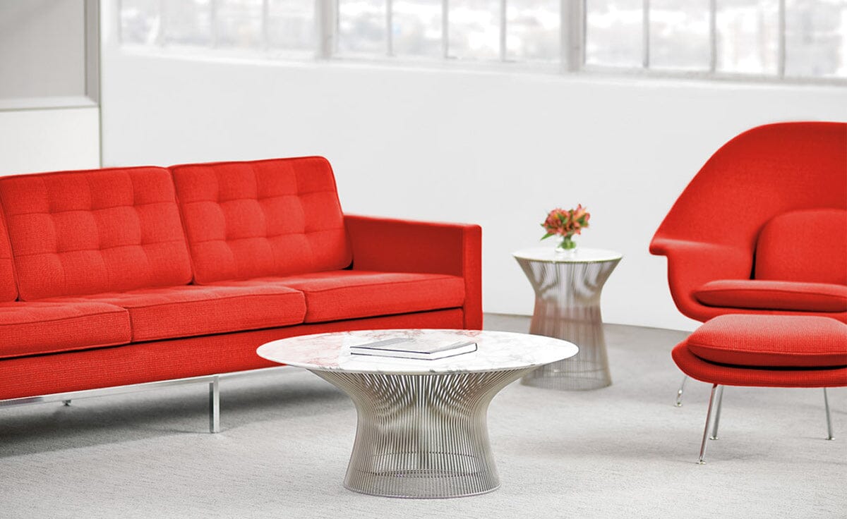 Platner Nickel 42" Coffee Table Coffee Tables Knoll 