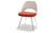 Saarinen Executive Plastic Back Chair With Tubular Legs Side/Dining Knoll 