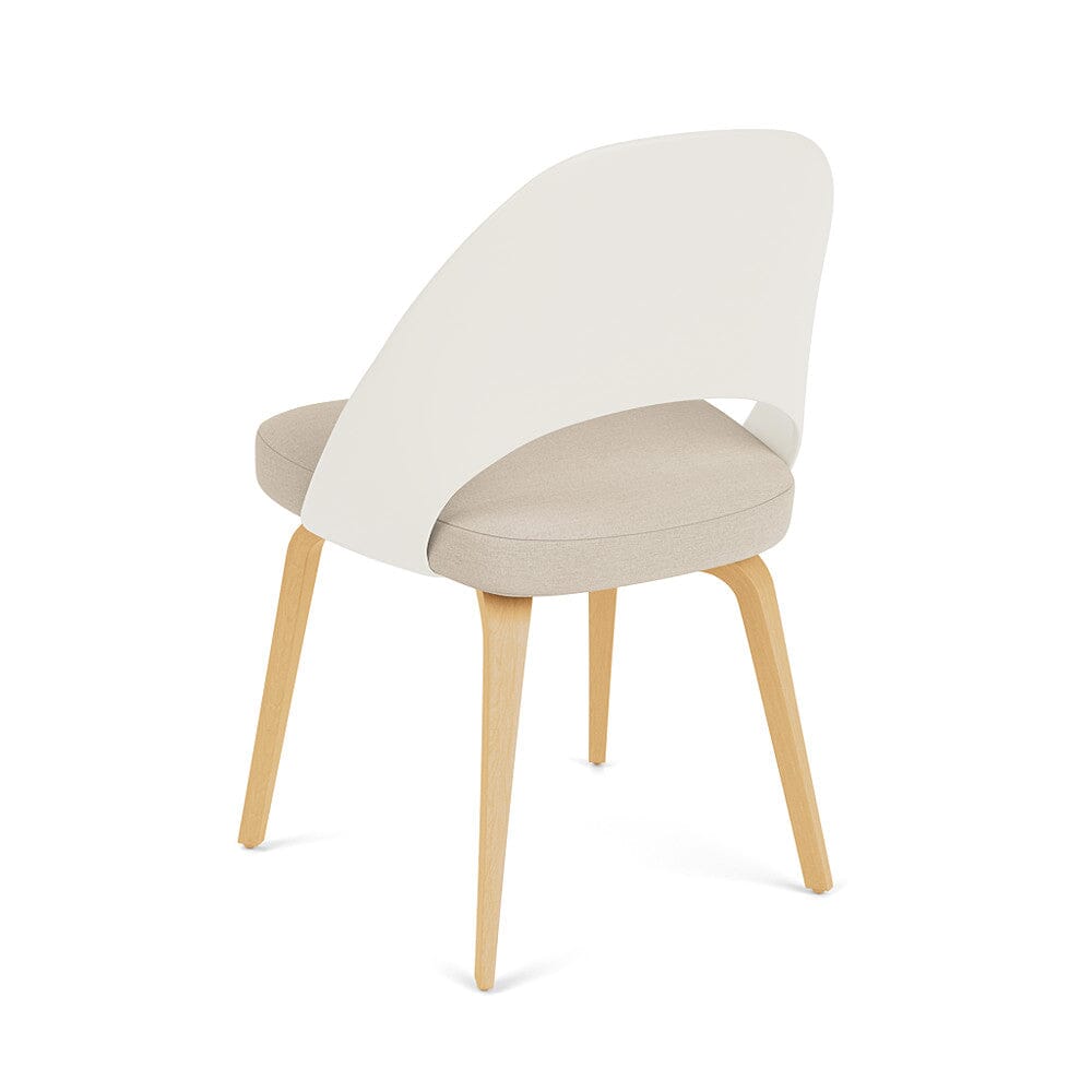 Saarinen Executive Plastic Back Chair With Wood Legs Side/Dining Knoll 
