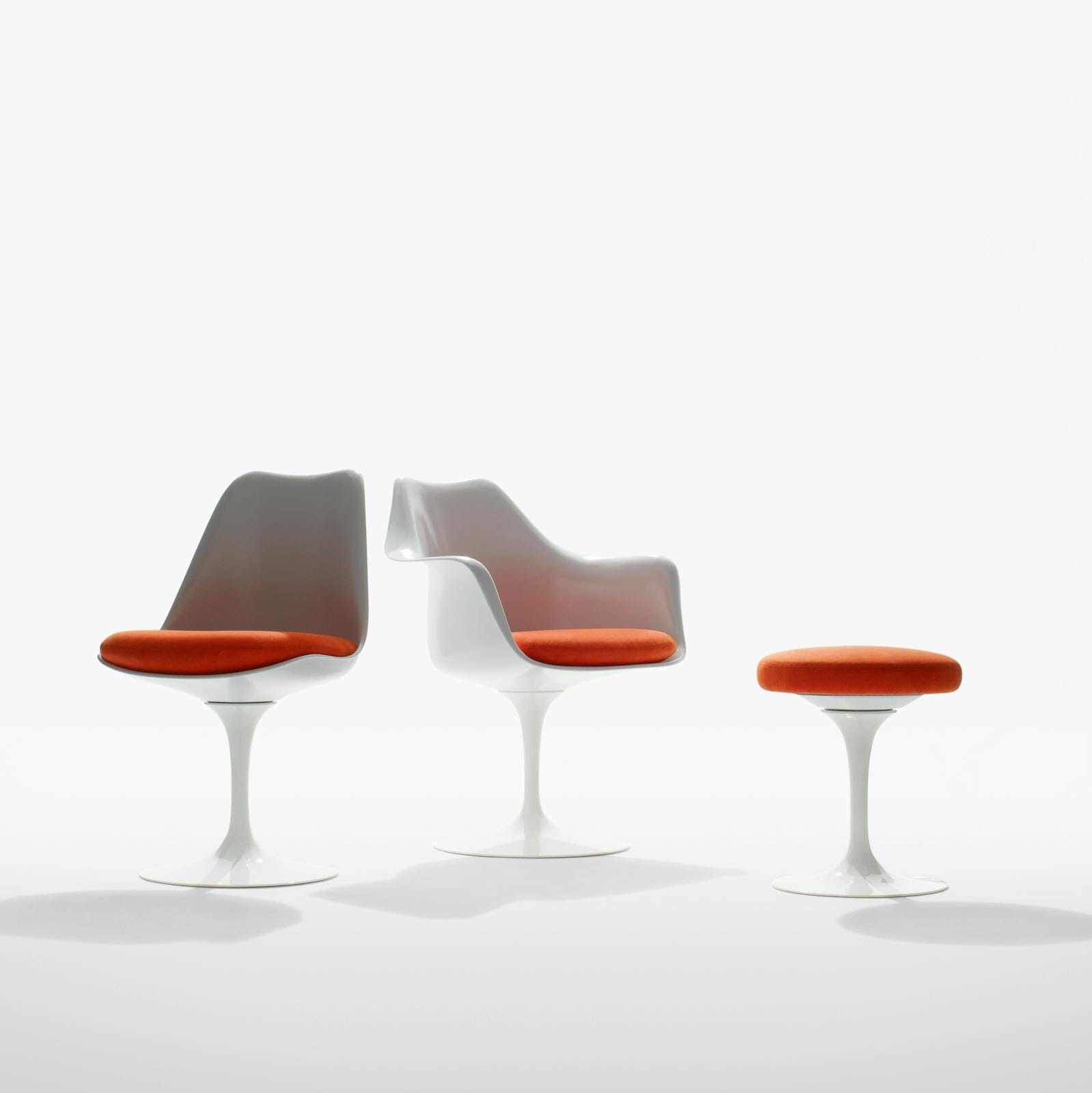 Saarinen Tulip Armless Chair Side/Dining Knoll 