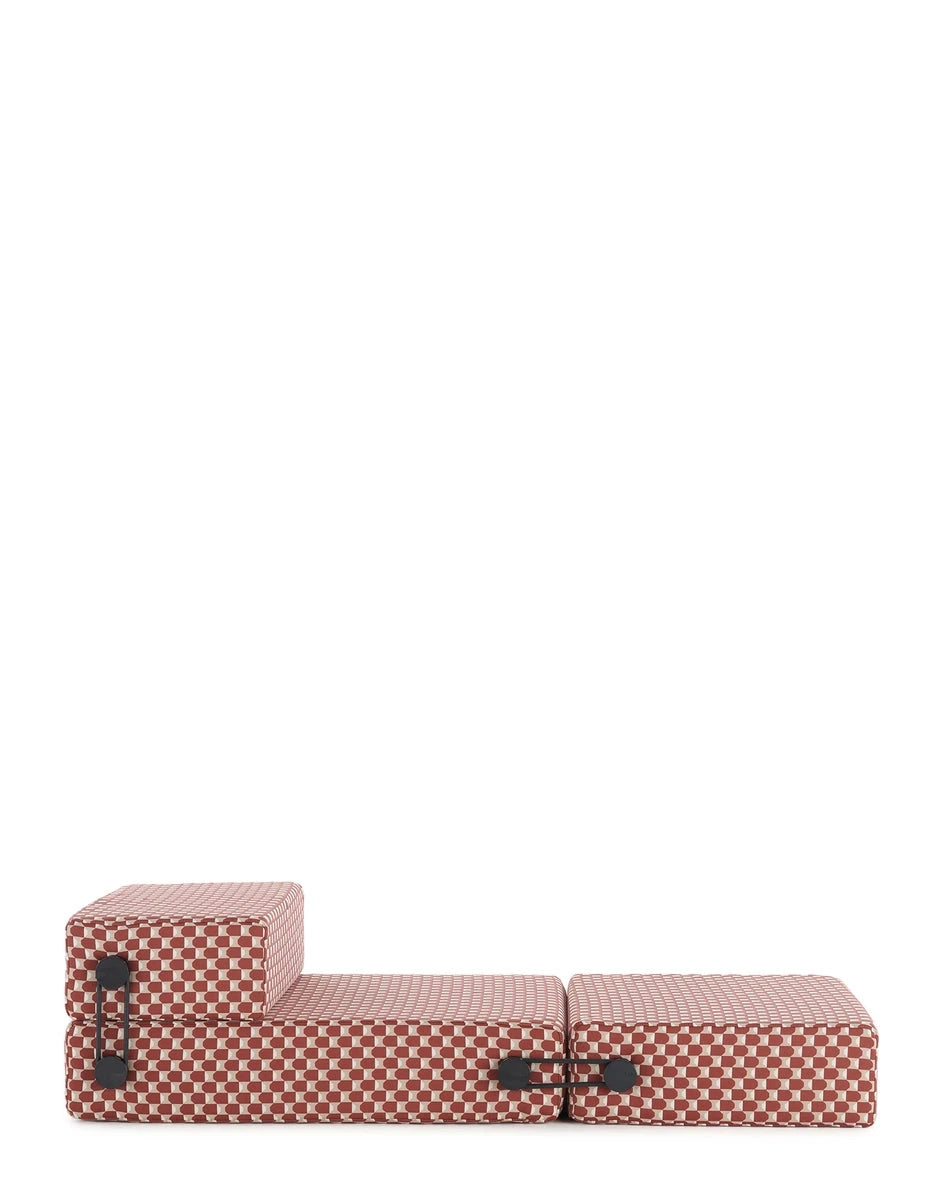 Trix Outdoor Lounge Armchair Kartell Liberty obi check - rust 