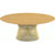 Platner Coffee Table - 42" in Gold Coffee Tables Knoll 18K Gold plated Light Oak 