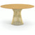 Platner Dining Table - 54 Inch Dining Tables Knoll 18K Gold Plated Light Oak 