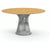 Platner Dining Table - 54 Inch Dining Tables Knoll Polished Nickel Light Oak 
