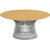 Platner Nickel 36" Coffee Table Coffee Tables Knoll Veneer Light Oak Top 