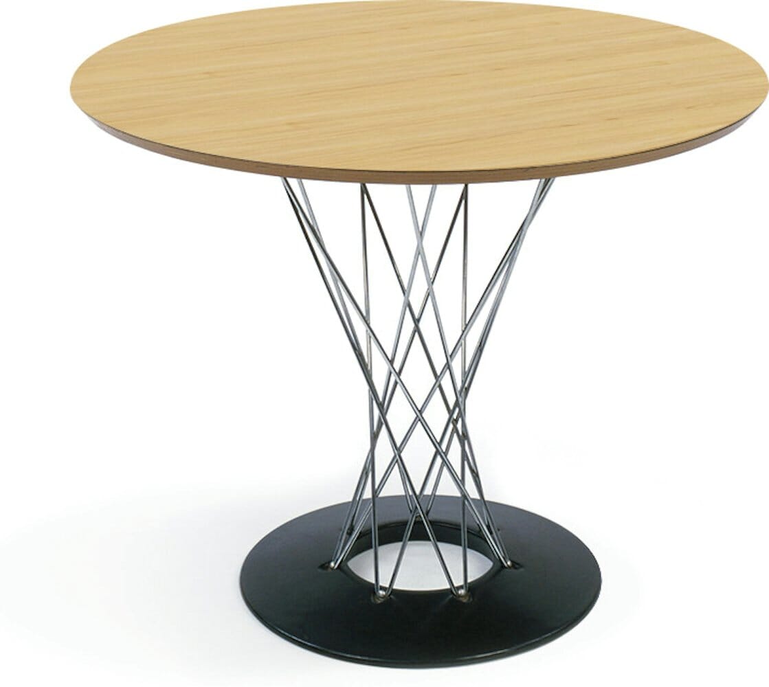 Noguchi Cyclone Dining Table Dining Tables Knoll Light Oak 36" diameter 