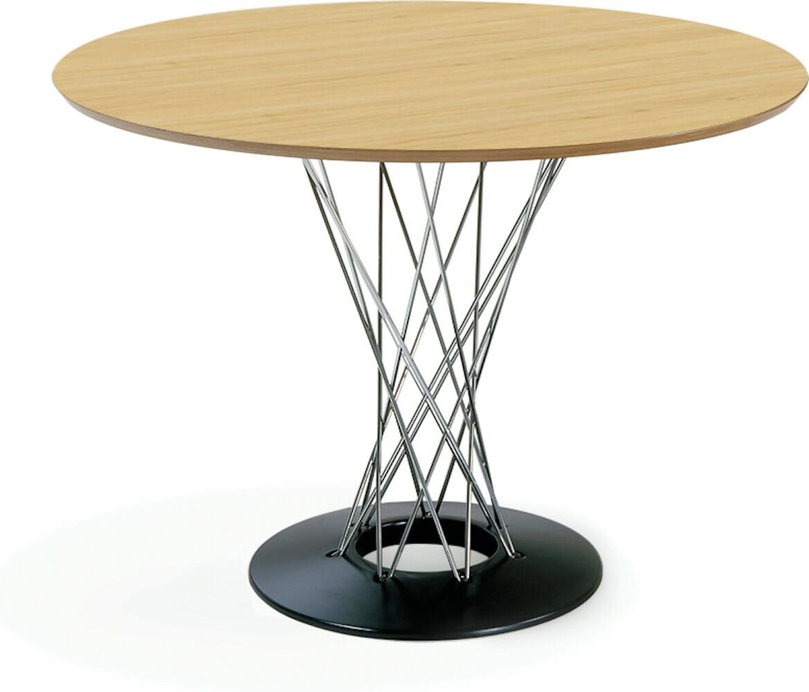 Noguchi Cyclone Dining Table Dining Tables Knoll Light Oak 42" diameter 