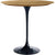 Saarinen Side Table - 20” Round side/end table Knoll Black Light Oak 
