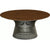 Platner Bronze 36" Coffee Table Coffee Tables Knoll Veneer Light Walnut Top 