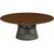 Platner Bronze 42" Coffee Table Coffee Tables Knoll Light Walnut 
