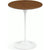 Saarinen Side Table - 16" Round side/end table Knoll White Light Walnut 