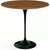 Saarinen Side Table - 22” Oval side/end table Knoll Black Light Walnut 