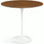 Saarinen Side Table - 22” Oval side/end table Knoll White Light Walnut 