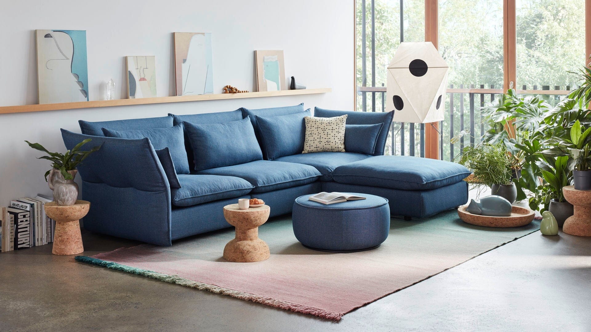 Mariposa Large Ottoman ottomans Vitra 