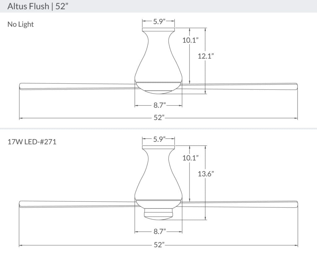 Altus Flush Ceiling Fan Ceiling Fans Modern Fan Co 