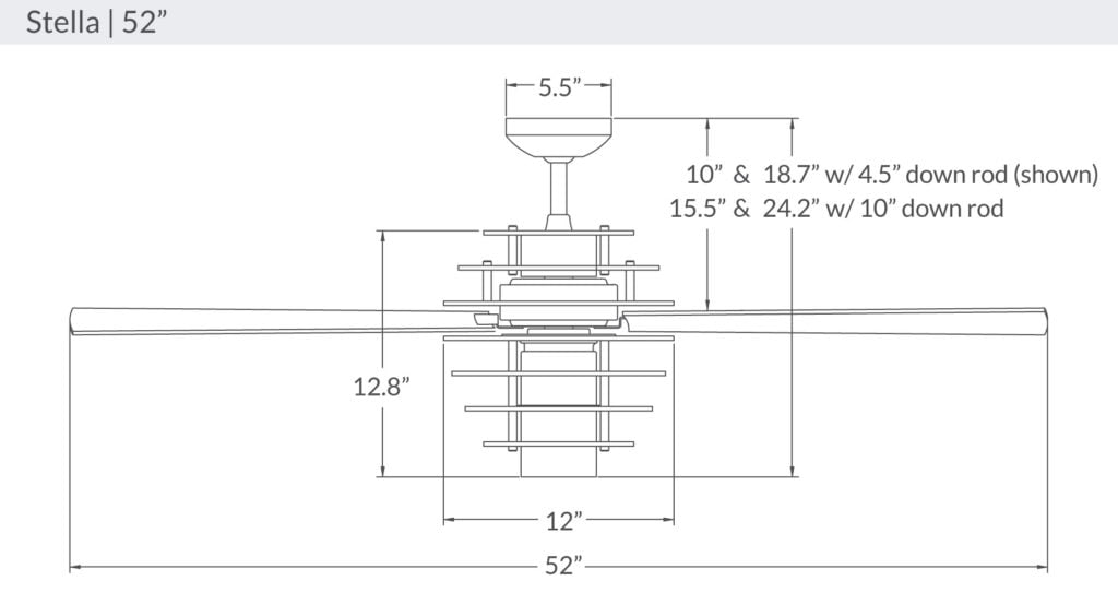 Stella Ceiling Fan Ceiling Fans Modern Fan Co 