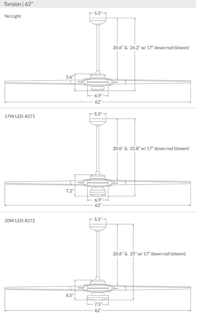 Torsion Ceiling Fan Ceiling Fans Modern Fan Co 