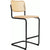 Cesca Stool–Cane Seat & Back Stools Knoll Bar Height Natural Beech Black