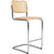 Cesca Stool–Cane Seat & Back Stools Knoll Bar Height Natural Beech Polished Chrome