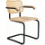 Cesca Cane Chair Side/Dining Knoll Arm Chair Natural Beech Black