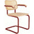 Cesca Cane Chair Side/Dining Knoll Arm Chair Natural Beech Red