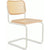 Cesca Cane Chair Side/Dining Knoll Armless Natural Beech White