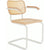 Cesca Cane Chair Side/Dining Knoll Arm Chair Natural Beech White