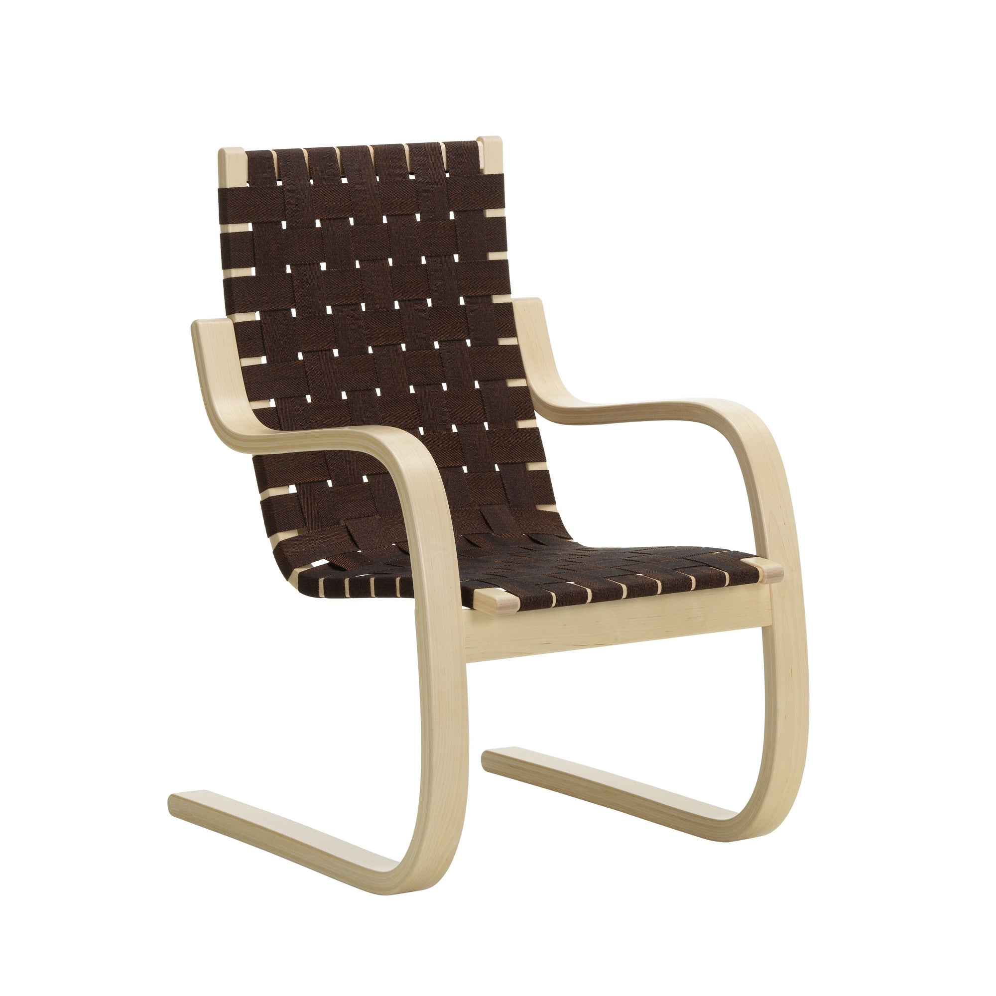 Armchair 406 Armchair Artek Black / Brown Webbing 